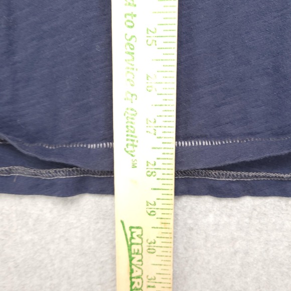 John Varvatos Polo Shirt Mens 2XL Blue Embroidered Peace Logo Cotton Jersey - Picture 8 of 12